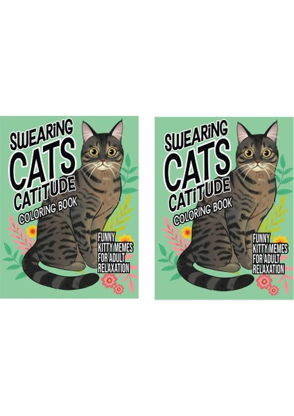Küfür Eden Kediler Kedi Boyama Kitabı El Yapımı Boyama Boyama Kitabı (Yurt Dışından)