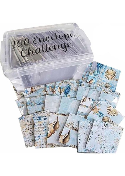 100 Zarf Para Tasarrufu Mücadelesi Kutusu Seti, 100 Zarf Mücadelesi (Yurt Dışından)