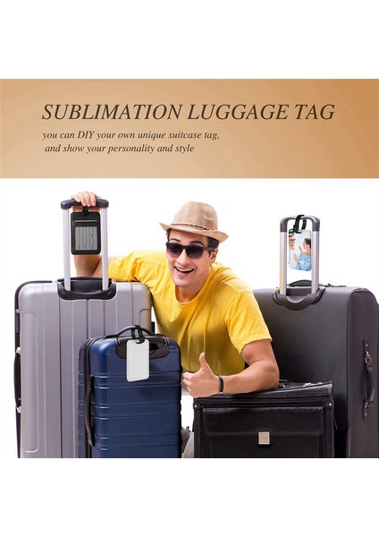 8 Adet Süblimasyon Bagaj Etiketi Isim Etiketi Boş Bavul Etiketleri (Yurt Dışından) modelleri