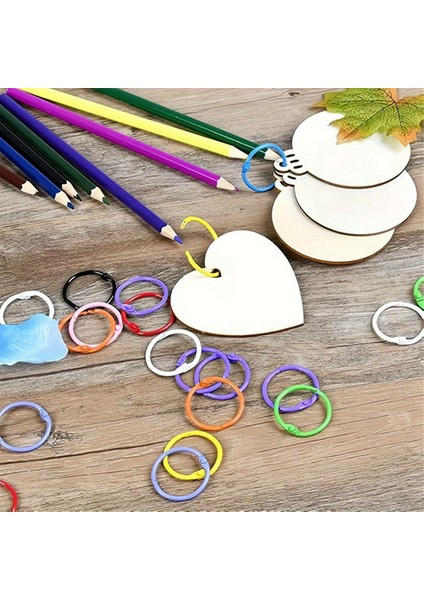 80 Adet Renkli Gevşek Yapraklı Dosya Halkaları Kitap Halkaları Kağıt Halkaları (Yurt Dışından) fiyatları