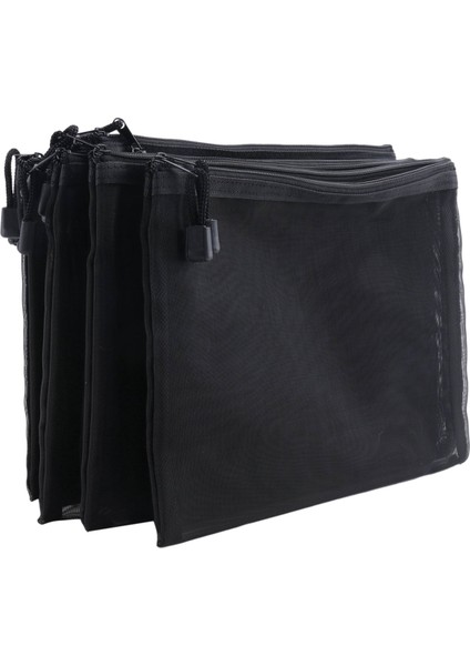 12 Adet File Çanta Siyah Kese Makyaj Çantaları Kozmetik Seyahat Kalem Kutusu (Yurt Dışından) fırsatları