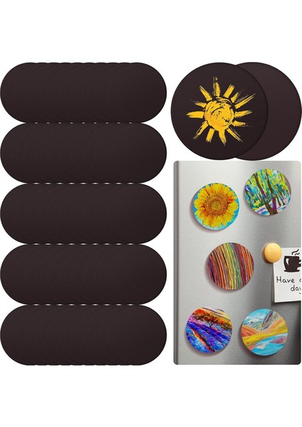 50 Adet Manyetik Boyama Tuval Panelleri 3 Inç Küçük Tuval (Yurt Dışından)