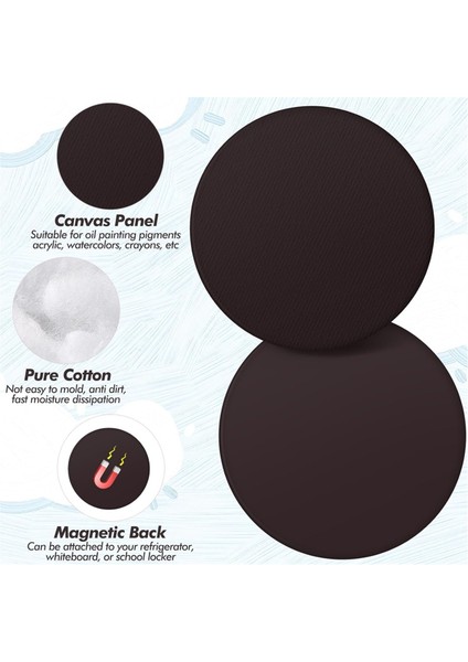 50 Adet Manyetik Boyama Tuval Panelleri 3 Inç Küçük Tuval (Yurt Dışından) modelleri