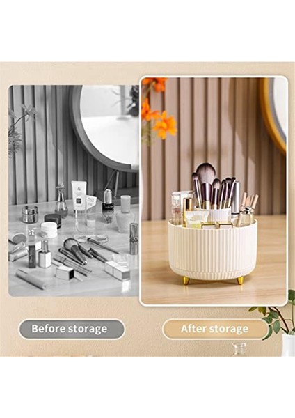 Makyaj Fırçası Tutucu Düzenleyici, 360° Dönebilen 5 Yuvalı Makyaj Fırçaları Kupası (Yurt Dışından) modelleri