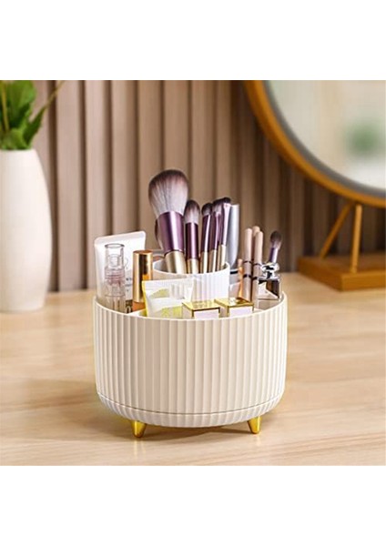Makyaj Fırçası Tutucu Düzenleyici, 360° Dönebilen 5 Yuvalı Makyaj Fırçaları Kupası (Yurt Dışından) fırsatları
