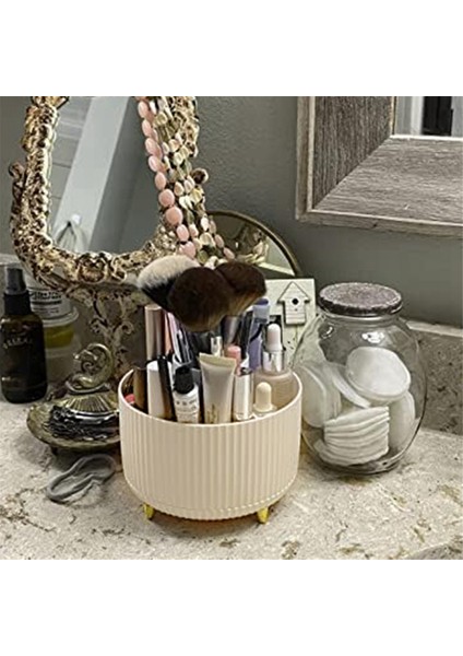 Makyaj Fırçası Tutucu Düzenleyici, 360° Dönebilen 5 Yuvalı Makyaj Fırçaları Kupası (Yurt Dışından) indirimleri