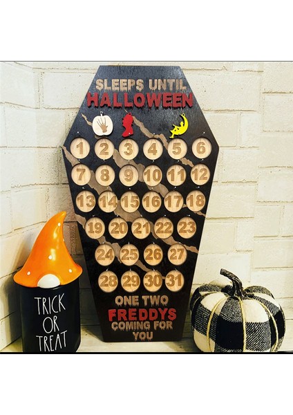 Cadılar Bayramı Geri Sayım Özel Korku Krueger Korkunç Tabut Işareti (Yurt Dışından) fırsatları