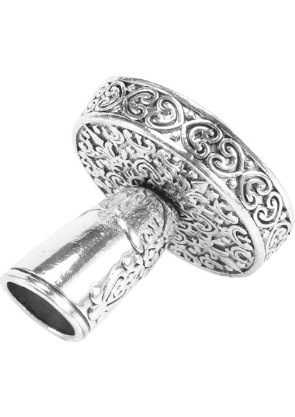 2 Adet Vintage Yuvarlak Metal Tüy Kalemlik Takılabilir Kalemlik (Yurt Dışından)