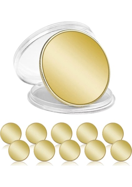 40MM Gravür Boş Madeni Paralar Gravür, Kendin Yap El Sanatları ve Rozetler Altın (Yurt Dışından) indirimleri