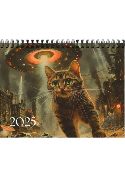 2025 Kedi Takvimi Komik Takvim (Yurt Dışından)