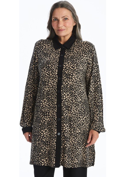 Yeni Sezon Desenli Kadın Gömlek Tunik