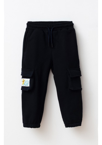 Erkek Çocuk Kargo Eşofman Altı Lacivert SP402