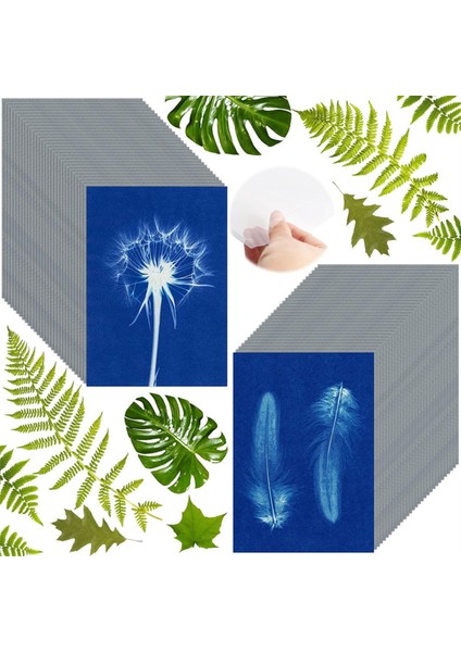 60 Yaprak Sun Baskı Kağıdı Siyanotip Kağıt Kiti, A5 Sun Sanat Kağıdı (Yurt Dışından) fiyatları