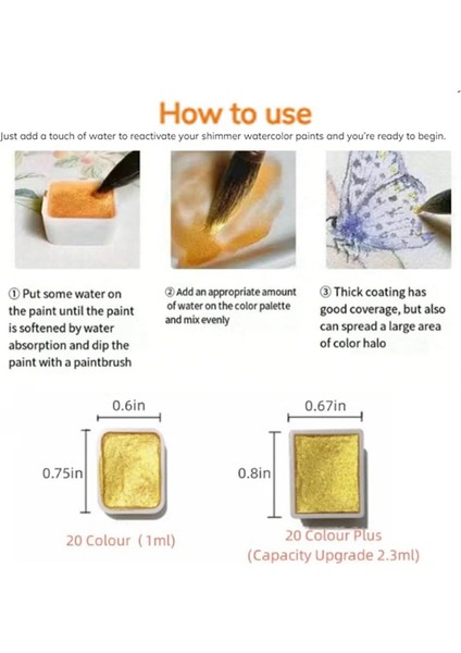 20 Renk Suluboya Resim Seti, Suluboya Boya Seti (2.3ml-B) (Yurt Dışından) indirimleri