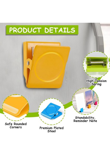 12 Adet Manyetik Klipsler Güçlü Buzdolabı Manyetik Klipsleri Beyaz Tahta Için (Yurt Dışından) fiyatları