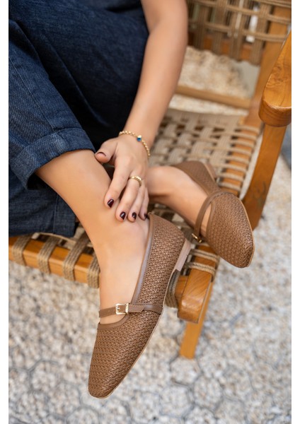 Samuel Vizon Örgü Detaylı Düz Kadın Babet fiyatları