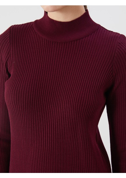 Yeni Sezon Yarım Balıkçı Yaka Triko Elbise modelleri