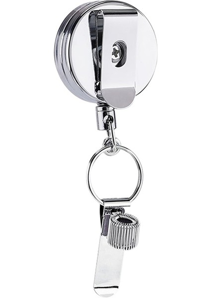 2 Adet Geri Çekilebilir Kalemlik, Rozet Makarası Kalem Klipsi Anahtarlık (Yurt Dışından) fırsatları