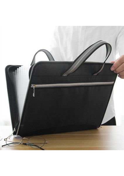 Iş Fermuarlı Su Geçirmez Iç Çanta 12 Oxford Kumaş Organ Çantası Siyah (Yurt Dışından) modelleri