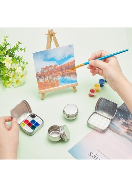 Boş Suluboya Paleti 12 Küçük Boya Yağı Saklama Kabı (Yurt Dışından) fiyatları