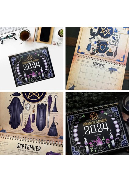 Büyülü, Zaman Planlama Duvar Dekoru Için 2024 Takvimi (Yurt Dışından) indirimleri