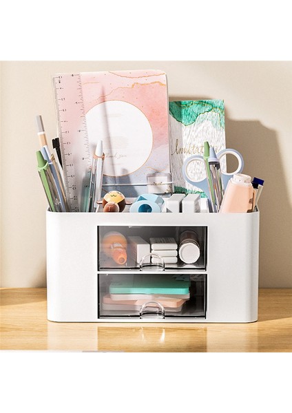 Masa Düzenleyici, Çok Amaçlı Kalemlik Masa Çekmecesi-Pembe (Yurt Dışından) fırsatları