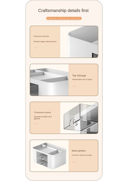 Masa Düzenleyici, Çok Amaçlı Kalemlik Masa Çekmecesi-Pembe (Yurt Dışından) indirimleri