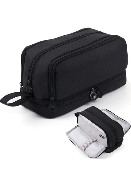 Büyük Kapasiteli Kalem Kutusu Kalem Kesesi Kalem Çantası,siyah (Yurt Dışından) fiyatları