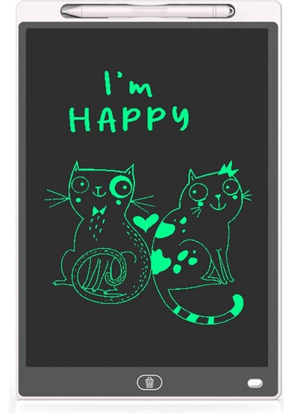 Çocuk Oyuncaklarına Uygun 12 Inç LCD Çizim Tahtası, (Monokrom) B (Yurt Dışından)