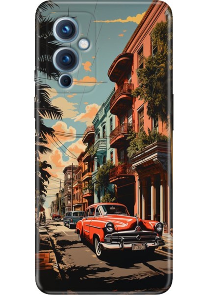 Oneplus 9 Kılıf Desenli Silikon Renkli Tpu Uv Küba