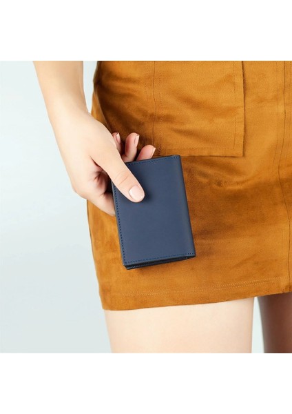 Compartments Hakiki Deri Cüzdan Universe Lacivert modelleri