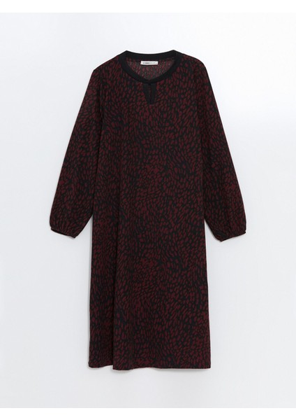 Yeni Sezon Bisiklet Yaka Desenli Elbise indirimleri