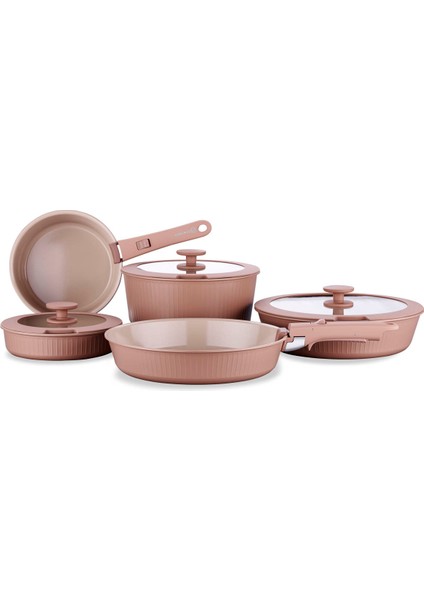 Nova Pratika Mocha 10 Parça Tencere Seti A2791-1