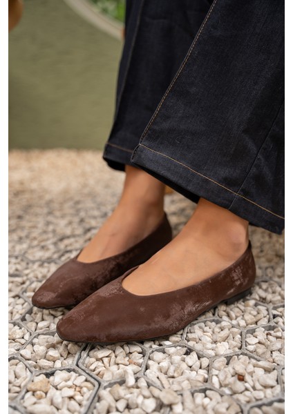 Joset Acı Kahve Küt Burun Düz Kadın Babet fiyatları