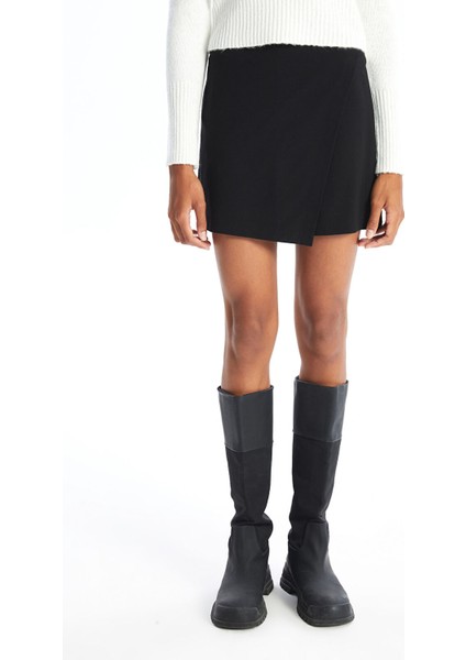 Yeni Sezon Kadın Beli Fermuarlı Düz Şort Etek fiyatları