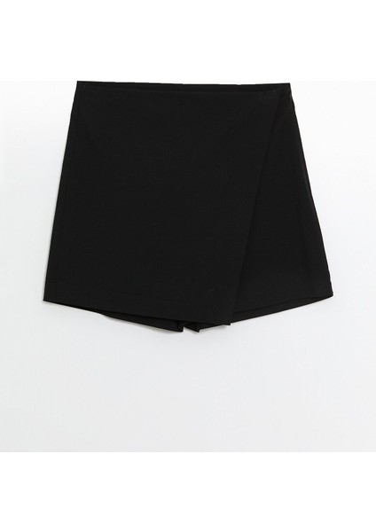 Yeni Sezon Kadın Beli Fermuarlı Düz Şort Etek indirimleri