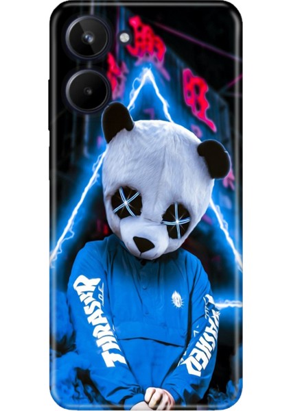 Realme 10 4g Kılıf Renkli Realme 10 Silikon Cool Panda