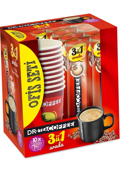 Dr Coffe Drcoffee 3ü1 Arada 17G. Ofis Seti 10'lu