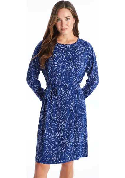 Yeni Sezon Bisiklet Yaka Desenli Elbise fiyatları