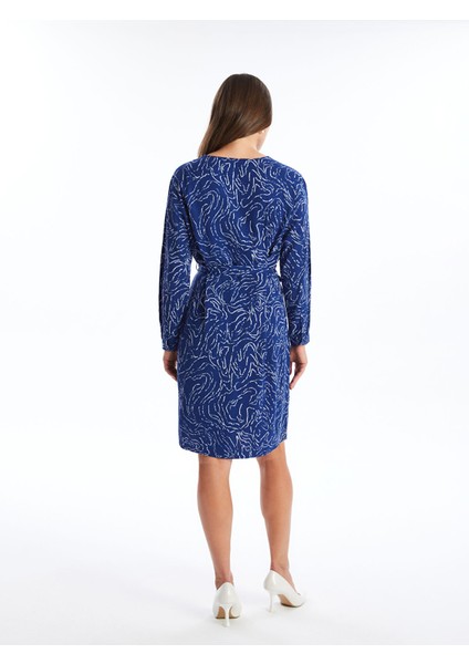 Yeni Sezon Bisiklet Yaka Desenli Elbise indirimleri