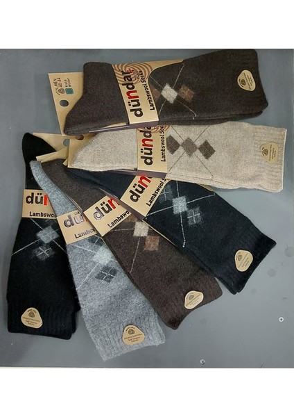 Plus 5909 Erkek Kışlık Lambswool Yün Çorap 12 Adet fiyatları