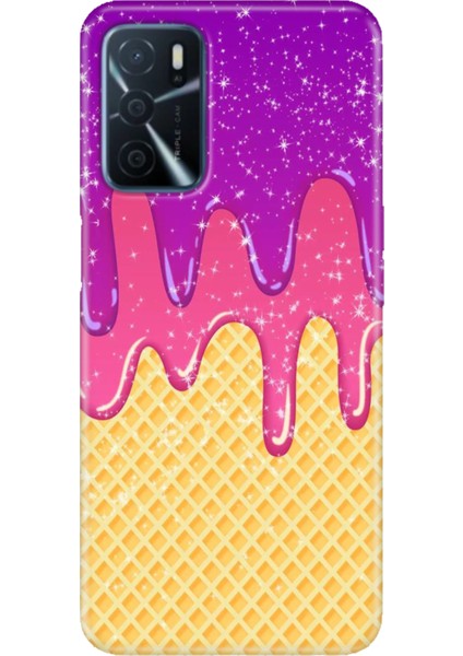 Oppo A16 Kılıf (CPH2269) Uyumlu Silikon Tasarım Stok Krema