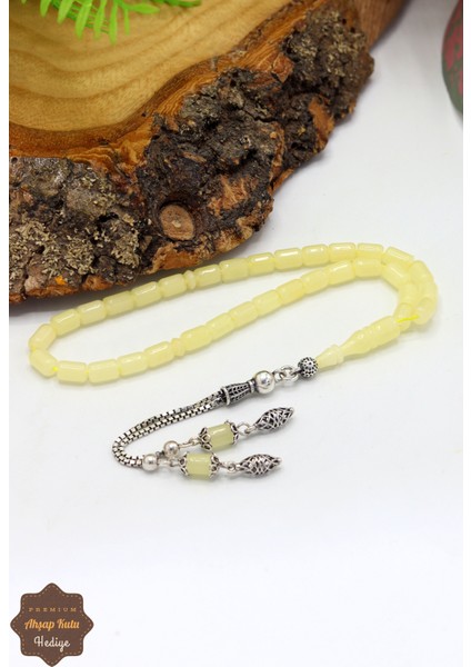 Gümüş Püsküllü Minik Boy Kapsül Kesim Ukrayna Damla Kehribar Tesbih 201024758 fırsatları