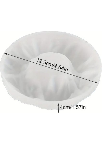 Dağ Temalı Mumluk Silikon Kalıp Küllük Silikon Kalıp Mumluk Kalıbı