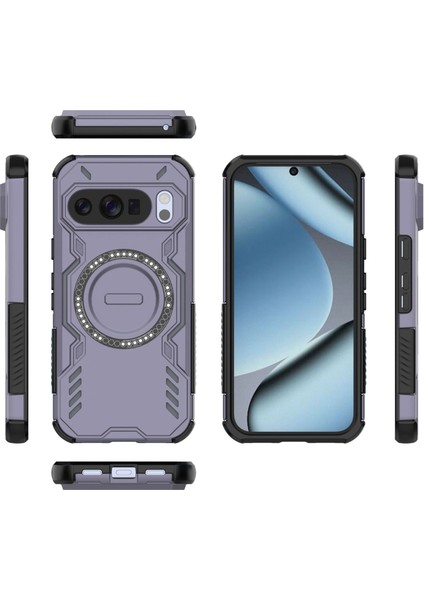 Google Pixel 10/10 Pro Magsafe Kılıf, Manyetik Düşmeye Dayanıklı Telefon Kılıfı Kapağı Google Pixel 10/10 Pro (Yurt Dışından) modelleri