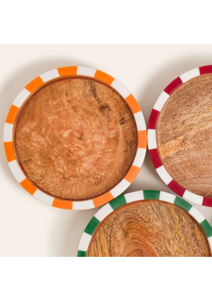 Nohar Mango Ağacı - Reçine Bardak Altlığı 11X11 cm Renkli modelleri