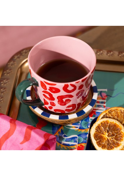 Nohar Mango Ağacı - Reçine Bardak Altlığı 11X11 cm Renkli