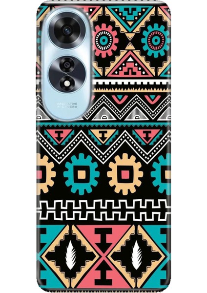 Oppo A60 Kılıf (CPH2631) Uyumlu Silikon Desenli Kalıplı Ermer Etnik
