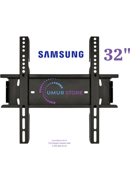 32H5000 Hd 32" 82 Ekran Uydu Alıcılı Smart 32”, 39”, 40” Inç Uyumlu LCD LED Tv Sabit Duvar Askı Aparatı