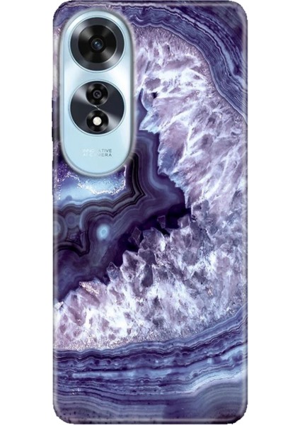 Oppo A60 Kılıf (CPH2631) Uyumlu Silikon Desenli Kalıplı Ermer Elmas